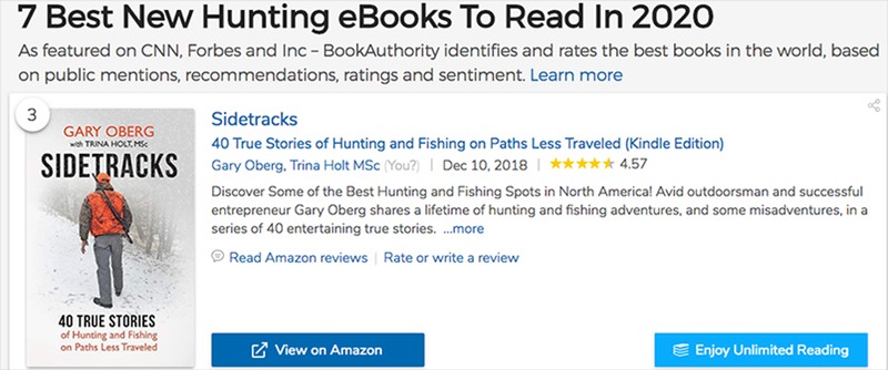 SidetracksBookAuthorityTopHuntingBook